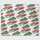 Papier Cadeau Funny Noël rétro (Plat)