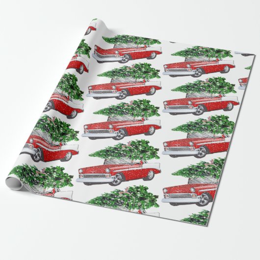 Papier Cadeau Funny Noël rétro (Déroulé)