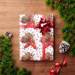 Papier Cadeau Funny Père Noël