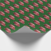 Papier Cadeau Funny Père Noël À Fiat 500 (Coin)