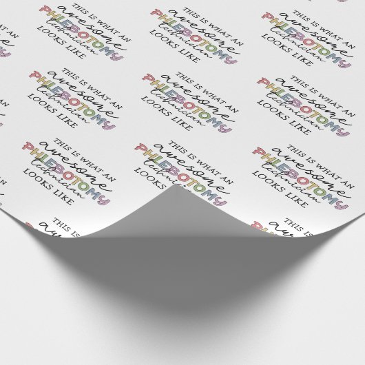 Papier Cadeau Funny Phlebotomy Technicien génial PBT (Coin)