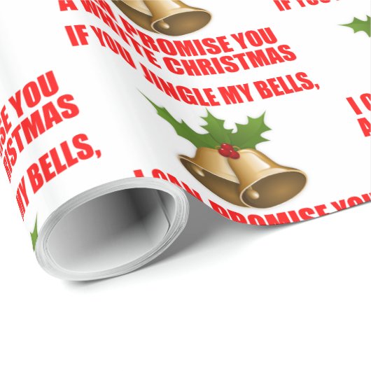 Papier Cadeau Funny Pick Up Line pour Noël (Coin rond)