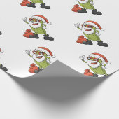 Papier Cadeau Funny Pickle Santa Claus (Coin)