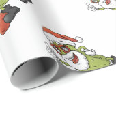 Papier Cadeau Funny Pickle Santa Claus (Coin rond)