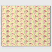 Papier Cadeau Funny Pig Happy Birthday! Giant Layer Cake Cartoon (Plat)