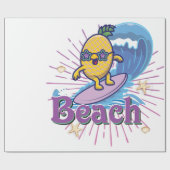 Papier Cadeau funny pineapp (Plat)