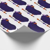 Papier Cadeau Funny purple bélier chinois année Zodiac papier ca (Coin)