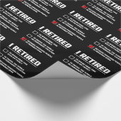 Papier Cadeau Funny Retirement - I'm Retired - Happy Retirement (Coin)