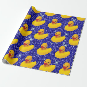 Papier Cadeau Funny Rubber Ducks Yellow Duckie Farm Amoureux des