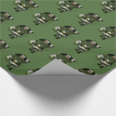 Papier Cadeau Funny Santa Claus Farmer de pastèques (Coin)