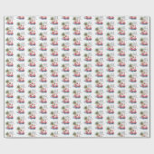 Papier Cadeau Funny Santa Claus Plage tropicale Noël (Plat)