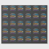 Papier Cadeau Funny Science Biologie Chimie Physique Enseignant (Plat)