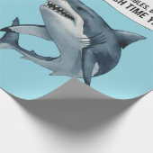 Papier Cadeau Funny shark diver lunch time :nice bubbles bro (Coin)