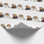 Papier Cadeau Funny Sloth Mariée et Mariage de chambre (Coin)