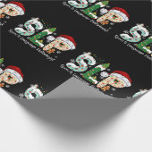 Papier Cadeau Funny SLP Voix Langue Pathologiste Père Noël Chris (Coin)
