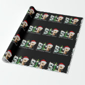 Papier Cadeau Funny SLP Voix Langue Pathologiste Père Noël Chris (Déroulé)