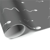 Papier Cadeau Funny Sperm Print Fertility Clinic (Coin rond)