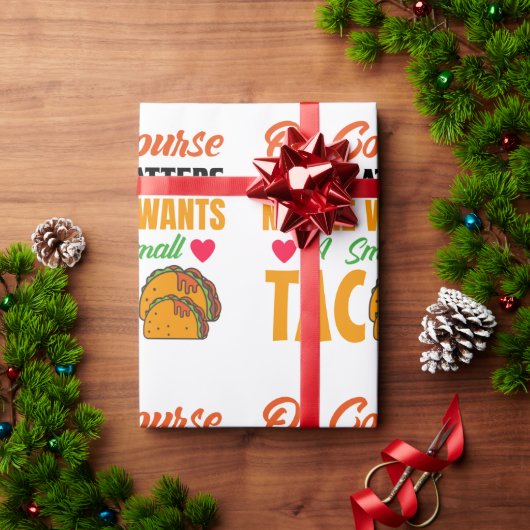 Papier Cadeau Funny Taco (Cadeau de vacances)