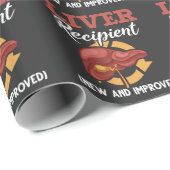 Papier Cadeau Funny Transplant de foie Bénéficiaire Chirurgie S' (Coin rond)