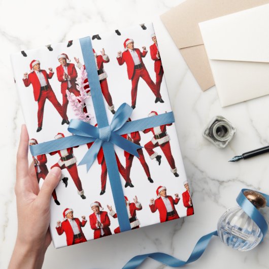 Papier Cadeau Funny Trump Dance Noël Noël Noël Noël Noël Noël No (Cadeaux)