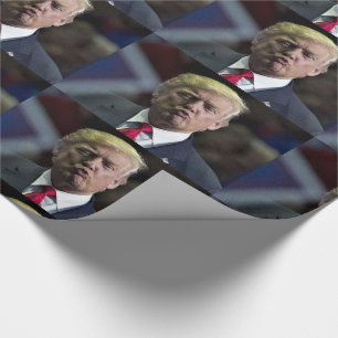 Papier Cadeau FUNNY TRUMP KISS TOUT LE papier enveloppant OCCASI