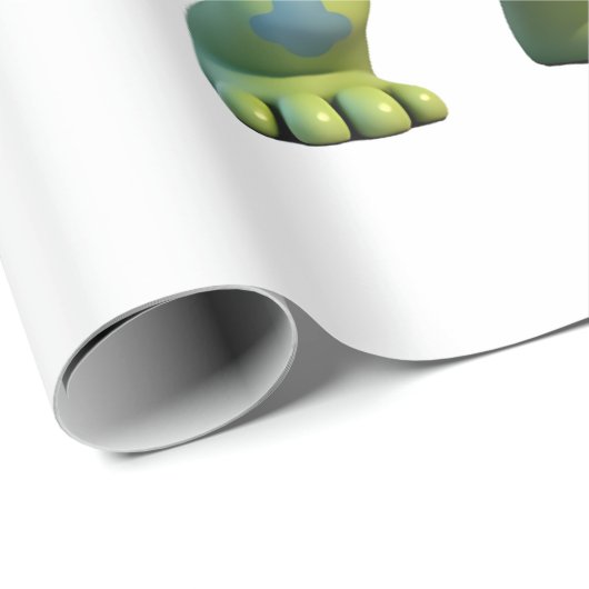 Papier Cadeau Funny Turtle Hiking Graphic Camping Lover Adventur (Coin rond)