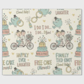 Papier Cadeau Funny wedding wrapping paper  (Plat)