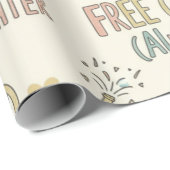 Papier Cadeau Funny wedding wrapping paper (Coin rond)