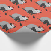 Papier Cadeau Furet drôle de mélomane (Coin)