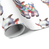 Papier Cadeau Furry Festive Friends (Coin rond)