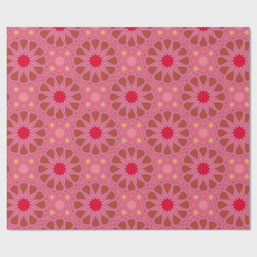 Papier Cadeau Fuschia Grenade (Plat)