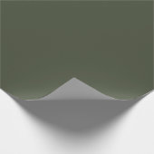 Papier Cadeau Fusil vert couleur solide (Coin)