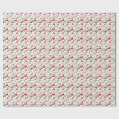 Papier Cadeau Fusion de fleurs : une fusion de rose (Plat)