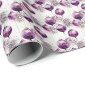 Papier Cadeau Fusion de prune : Une fusion de violet et d'or (Coin rond)