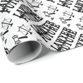 PAPIER CADEAU FUTUR AVOCAT (Coin rond)