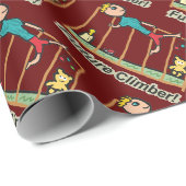 Papier Cadeau Futur grimpeur (Coin rond)