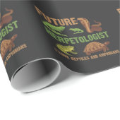 Papier Cadeau Futur Herpétologiste Reptile Amphibians Fan Kid (Coin rond)