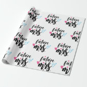 Papier Cadeau Futur Mme Bide sera Mariage, Fête de l'mariée Don (Déroulé)