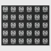 Papier Cadeau Futur Papa 2025 Nouveau Papa à Venir  (Plat)