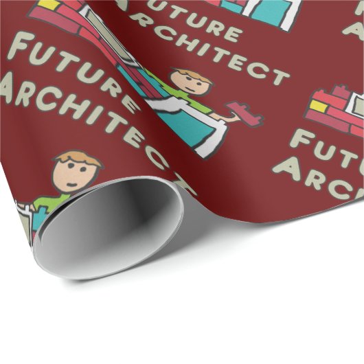 Papier Cadeau Future Architect (Coin rond)
