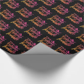 Papier Cadeau Future is Femme Citation - Gymnastique féministe (Coin)