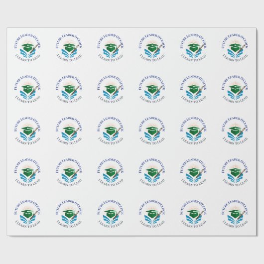 Papier Cadeau Future Leader O'Clock – Apprendre à diriger | Moti (Plat)
