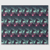 Papier Cadeau Futuriste Grande Danse Le compagnon robotique (Plat)