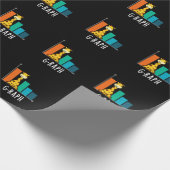 Papier Cadeau G-raph Funny Giraffe Graph Pun Graph Dark BG (Coin)