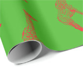 Papier Cadeau Gabarit rouge (Coin rond)