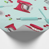 Papier Cadeau Gadget de cuisine Retro Aqua (Coin)