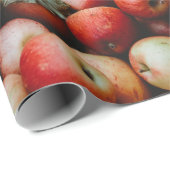 PAPIER CADEAU GALA POMMES (Coin rond)