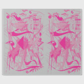 Papier Cadeau galaxie abstraite (Plat)