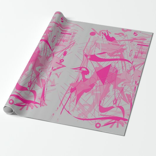 Papier Cadeau galaxie abstraite (Déroulé)