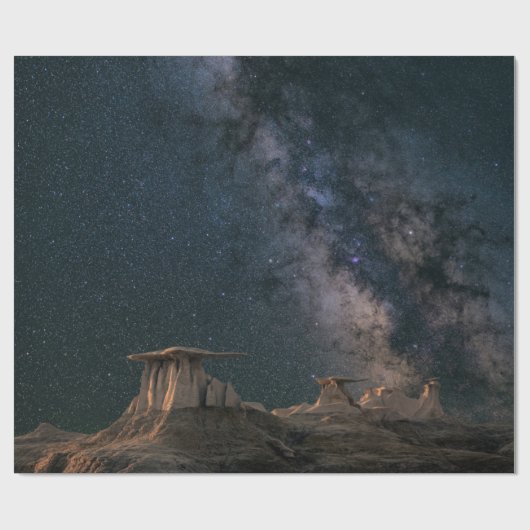 Papier Cadeau Galaxie colorée (Plat)